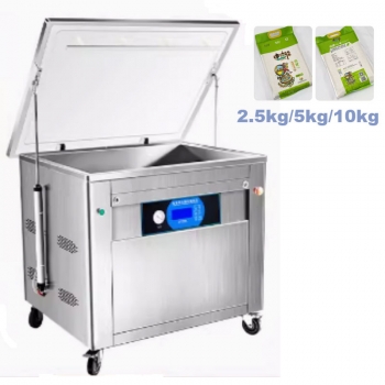 Rice vacuum packing machine for 2.5/5kg/10kg rice packing